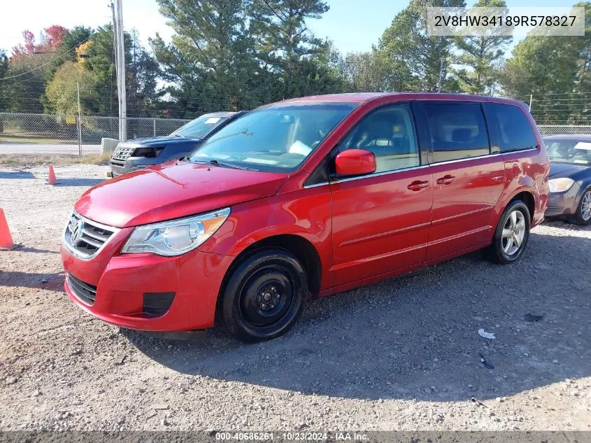 2009 Volkswagen Routan Se VIN: 2V8HW34189R578327 Lot: 40686261