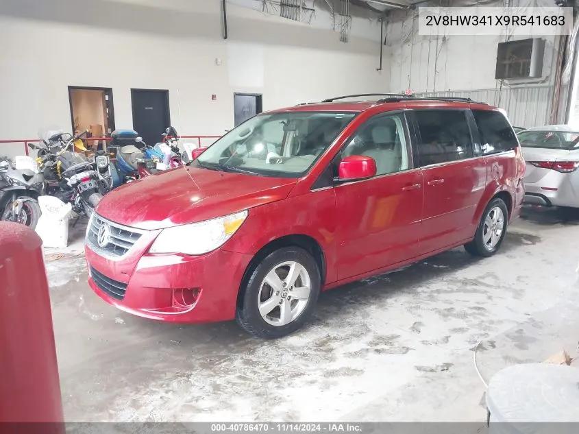 2009 Volkswagen Routan Se VIN: 2V8HW341X9R541683 Lot: 40786470