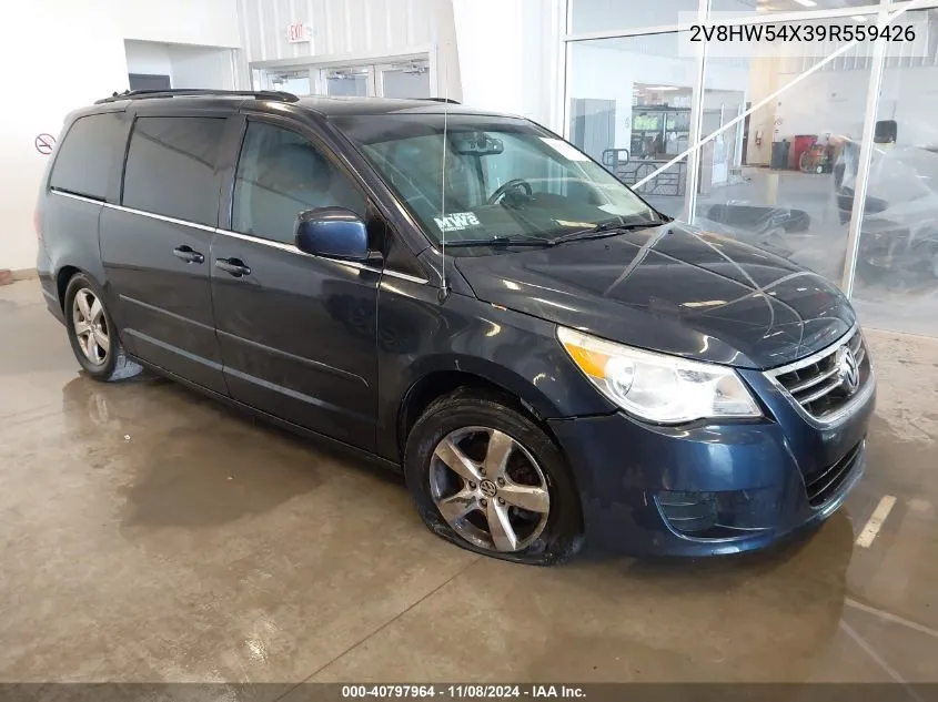 2V8HW54X39R559426 2009 Volkswagen Routan Sel