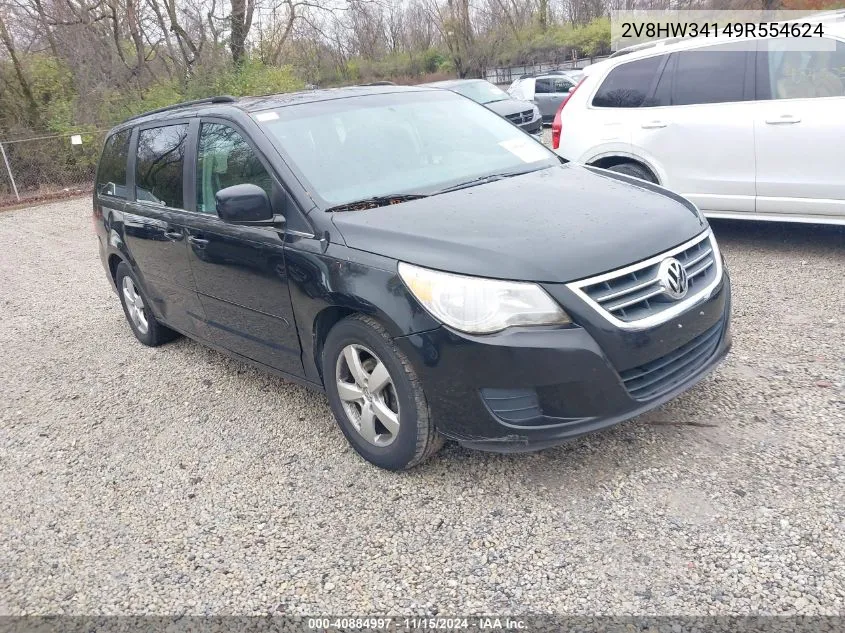 2009 Volkswagen Routan Se VIN: 2V8HW34149R554624 Lot: 40884997