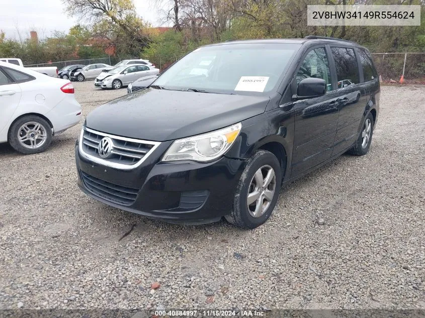 2009 Volkswagen Routan Se VIN: 2V8HW34149R554624 Lot: 40884997