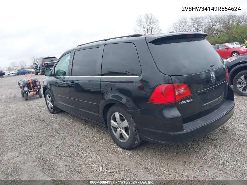 2009 Volkswagen Routan Se VIN: 2V8HW34149R554624 Lot: 40884997