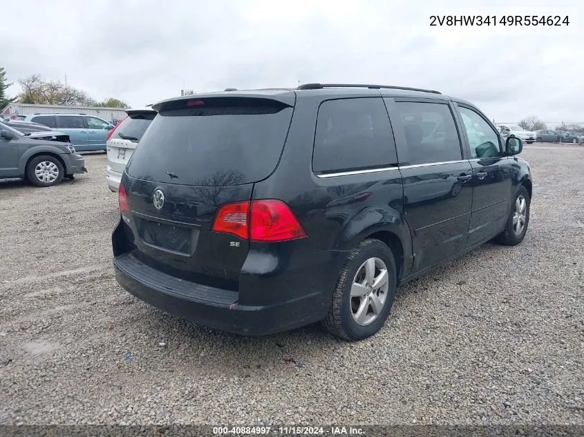 2009 Volkswagen Routan Se VIN: 2V8HW34149R554624 Lot: 40884997