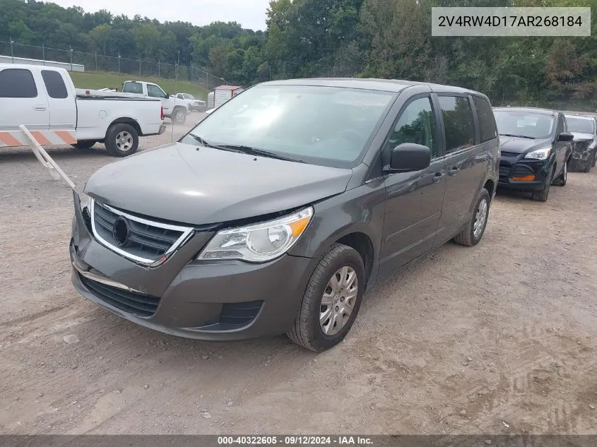 2010 Volkswagen Routan S VIN: 2V4RW4D17AR268184 Lot: 40322605