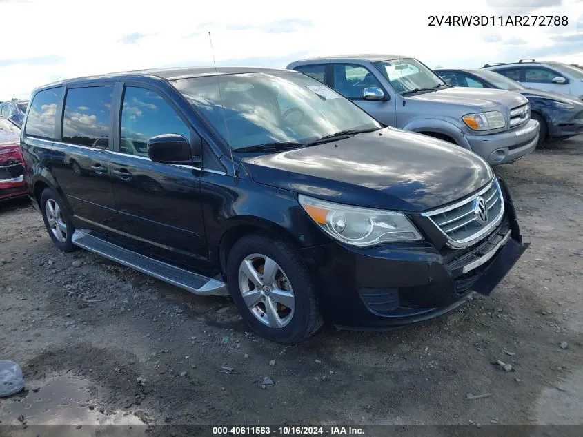 2010 Volkswagen Routan Se VIN: 2V4RW3D11AR272788 Lot: 40611563