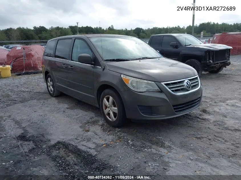 2010 Volkswagen Routan Se VIN: 2V4RW3D1XAR272689 Lot: 40734362