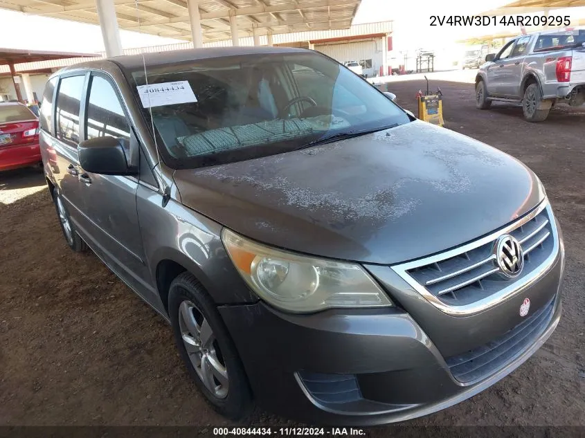 2010 Volkswagen Routan Se VIN: 2V4RW3D14AR209295 Lot: 40844434