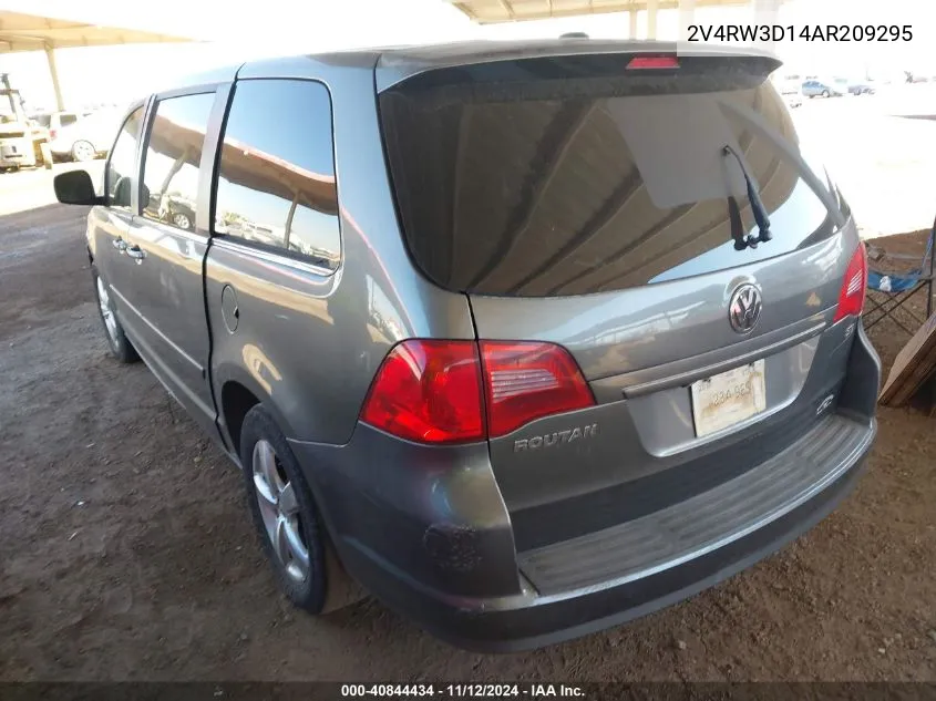 2010 Volkswagen Routan Se VIN: 2V4RW3D14AR209295 Lot: 40844434