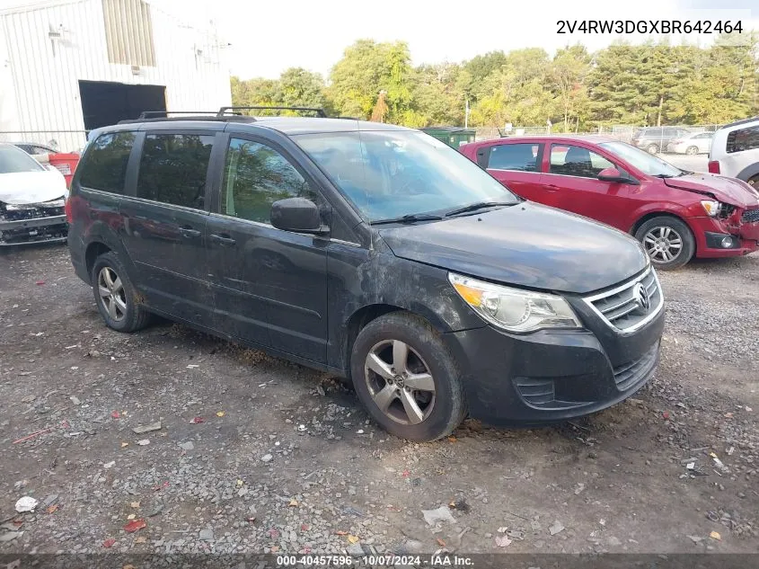 2011 Volkswagen Routan Se VIN: 2V4RW3DGXBR642464 Lot: 40457596