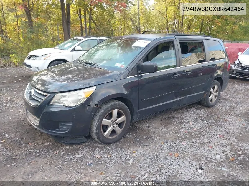 2011 Volkswagen Routan Se VIN: 2V4RW3DGXBR642464 Lot: 40457596