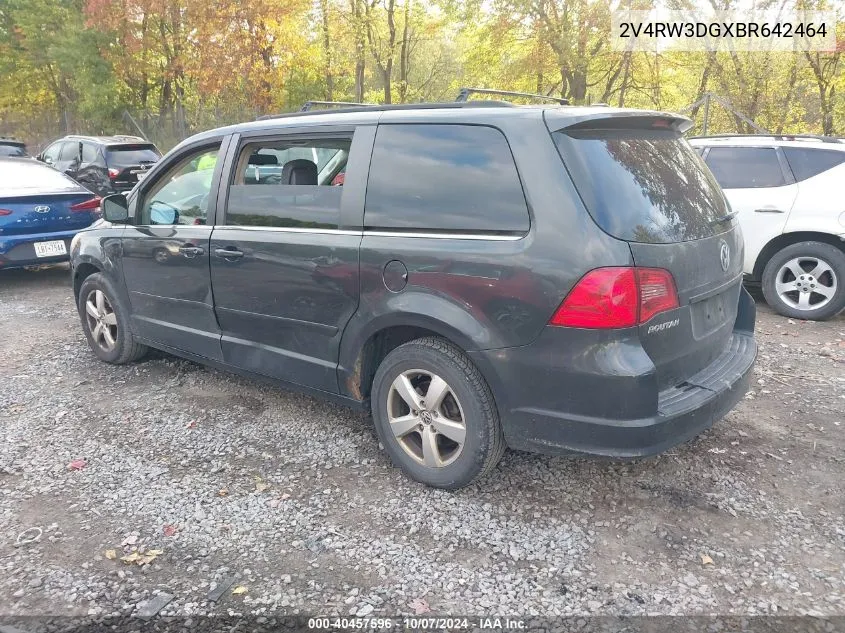 2011 Volkswagen Routan Se VIN: 2V4RW3DGXBR642464 Lot: 40457596