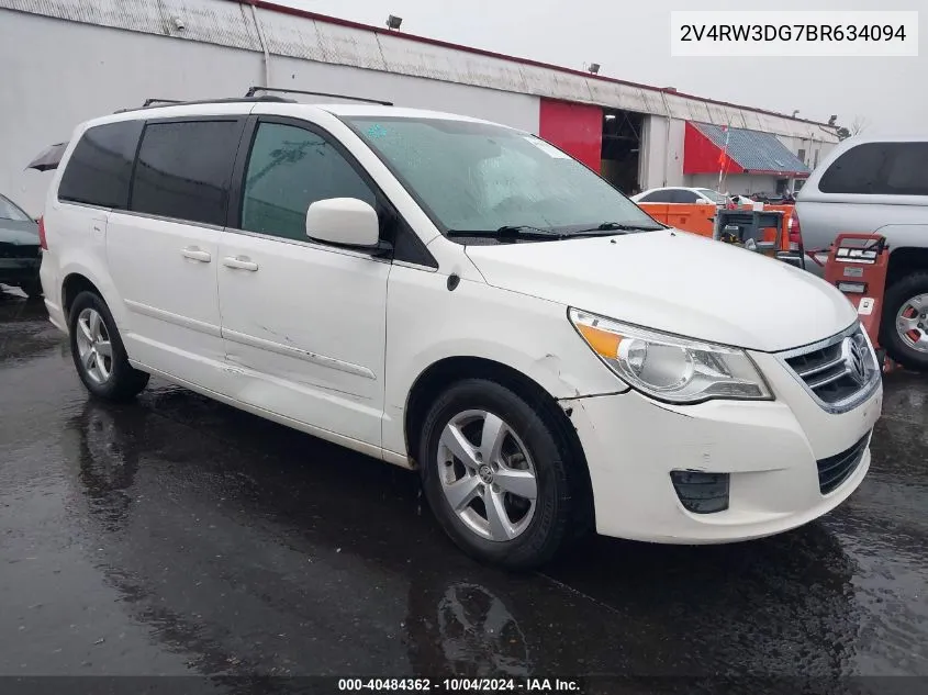 2V4RW3DG7BR634094 2011 Volkswagen Routan Se