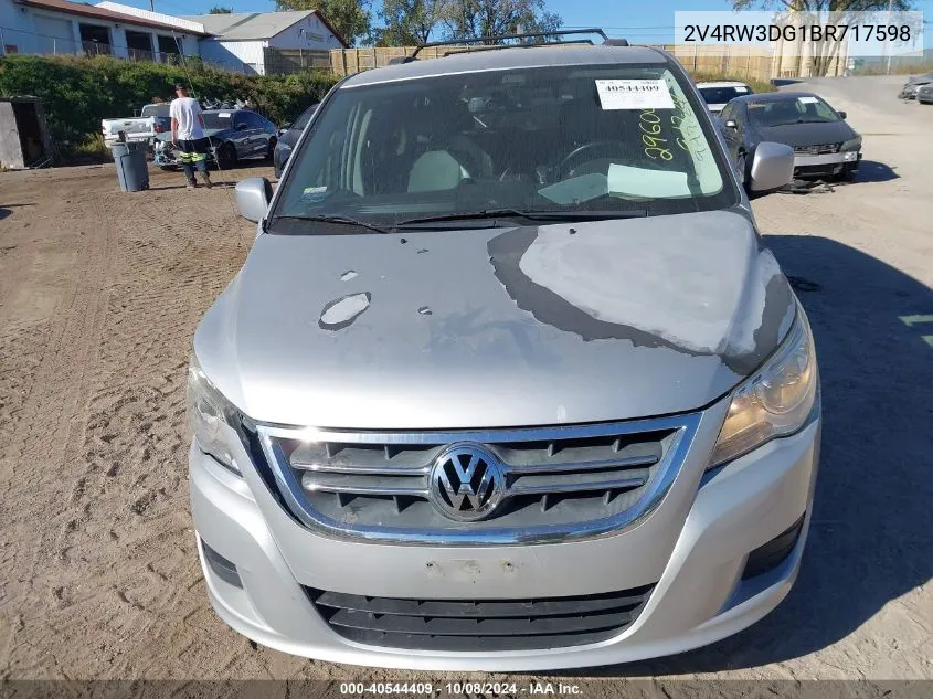 2011 Volkswagen Routan Se VIN: 2V4RW3DG1BR717598 Lot: 40544409