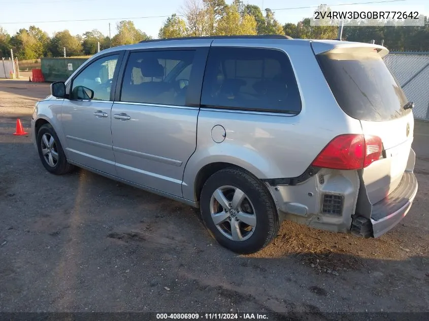 2011 Volkswagen Routan Se VIN: 2V4RW3DG0BR772642 Lot: 40806909