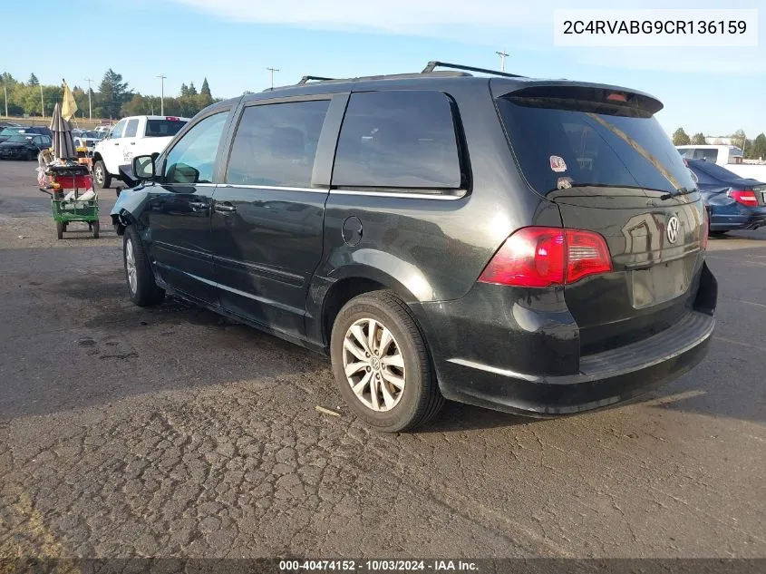 2C4RVABG9CR136159 2012 Volkswagen Routan Se