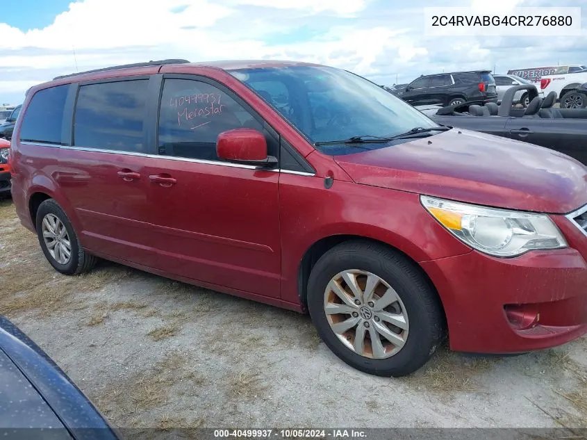 2012 Volkswagen Routan Se VIN: 2C4RVABG4CR276880 Lot: 40499937