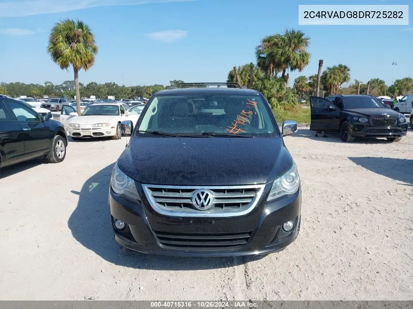 2C4RVADG8DR725282 2013 Volkswagen Routan Sel Premium