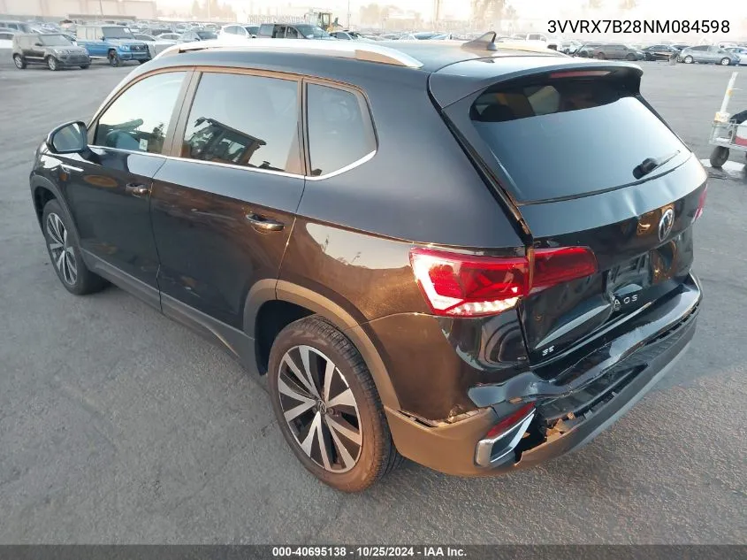 2022 Volkswagen Taos 1.5T Se VIN: 3VVRX7B28NM084598 Lot: 40695138