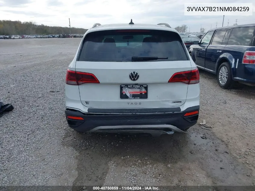 2022 Volkswagen Taos 1.5T S VIN: 3VVAX7B21NM084259 Lot: 40750859