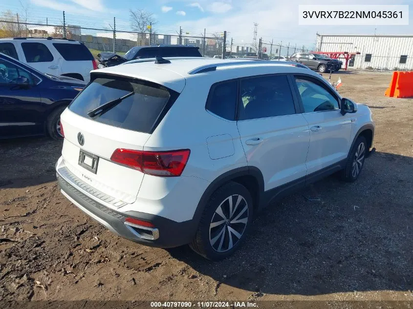 2022 Volkswagen Taos 1.5T Se VIN: 3VVRX7B22NM045361 Lot: 40797090