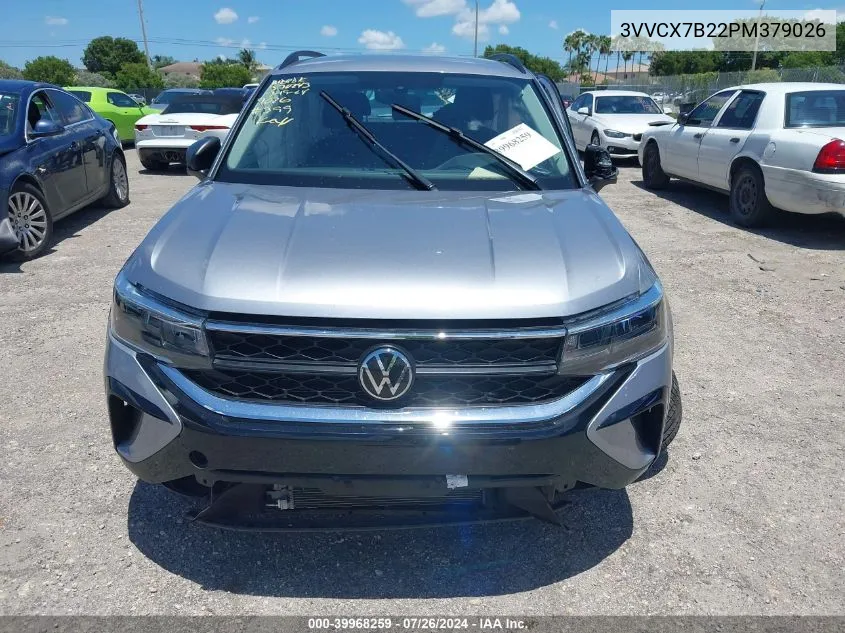 2023 Volkswagen Taos 1.5T S VIN: 3VVCX7B22PM379026 Lot: 39968259