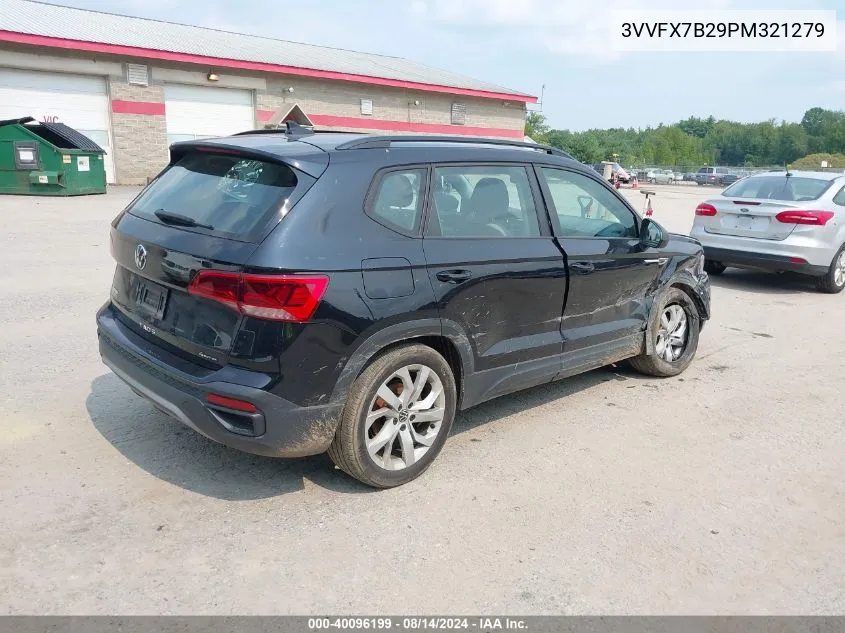 2023 Volkswagen Taos 1.5T S VIN: 3VVFX7B29PM321279 Lot: 40096199