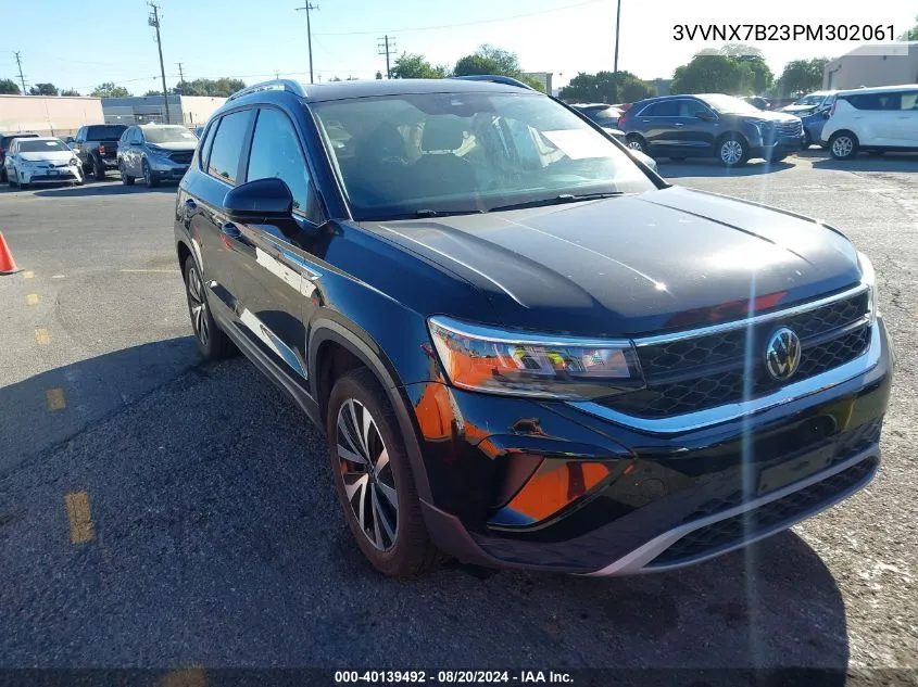 2023 Volkswagen Taos 1.5T Se VIN: 3VVNX7B23PM302061 Lot: 40139492