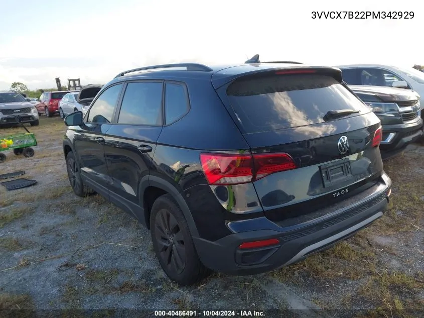 3VVCX7B22PM342929 2023 Volkswagen Taos 1.5T S