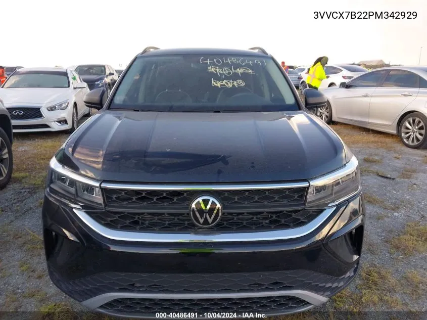 2023 Volkswagen Taos 1.5T S VIN: 3VVCX7B22PM342929 Lot: 40486491