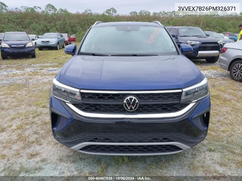 2023 Volkswagen Taos 1.5T Se VIN: 3VVEX7B26PM326371 Lot: 40497838