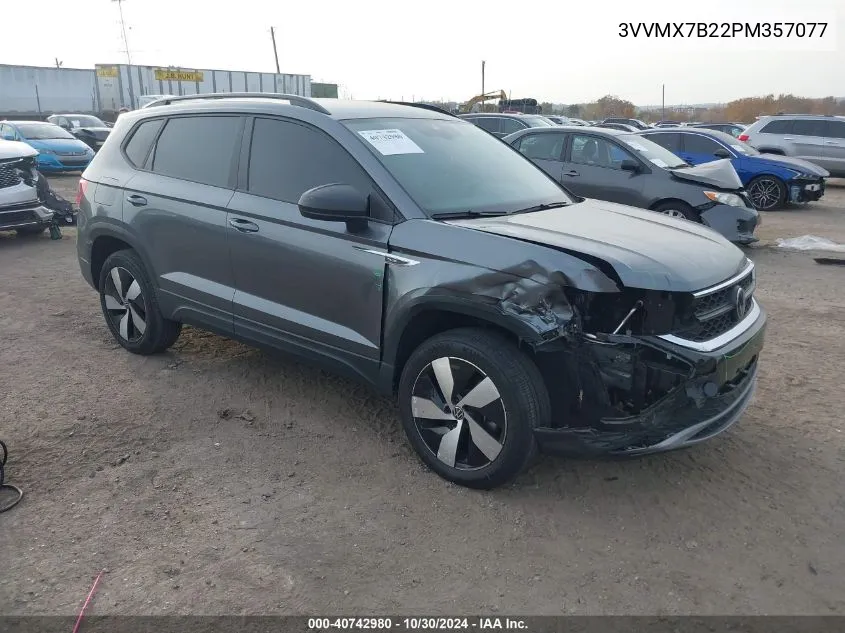 2023 Volkswagen Taos 1.5T S VIN: 3VVMX7B22PM357077 Lot: 40742980