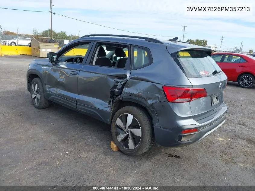 2023 Volkswagen Taos 1.5T S VIN: 3VVMX7B26PM357213 Lot: 40744143