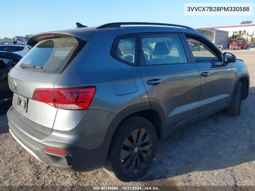 2023 Volkswagen Taos 1.5T S VIN: 3VVCX7B28PM330588 Lot: 40749505