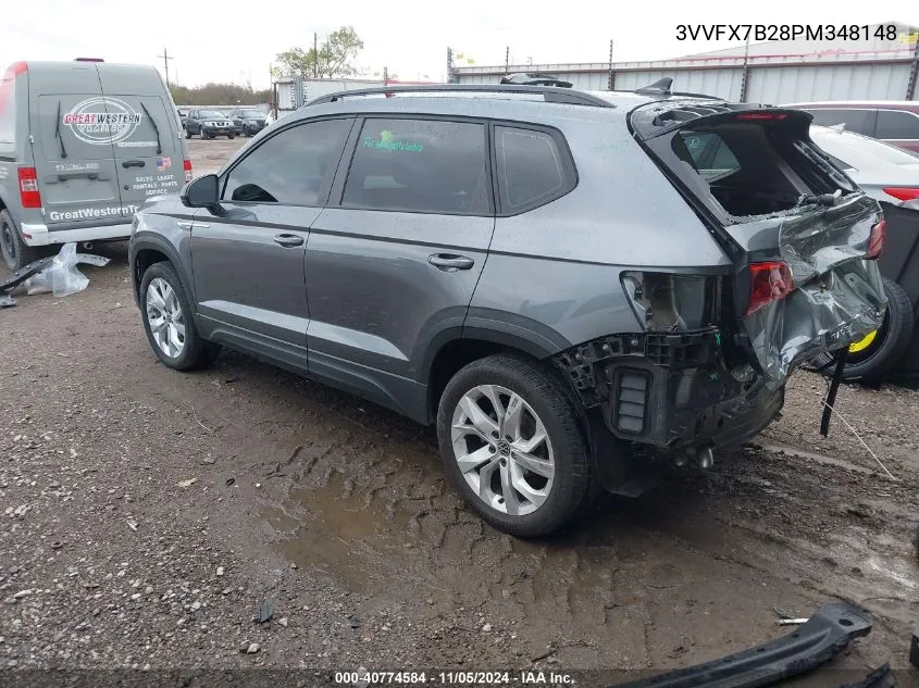 2023 Volkswagen Taos 1.5T S VIN: 3VVFX7B28PM348148 Lot: 40774584