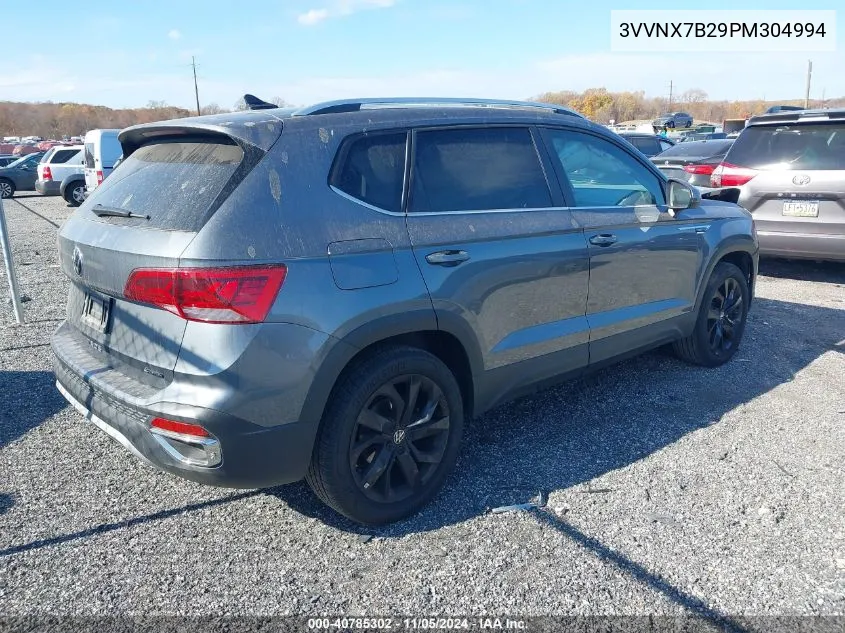 2023 Volkswagen Taos 1.5T Se VIN: 3VVNX7B29PM304994 Lot: 40785302