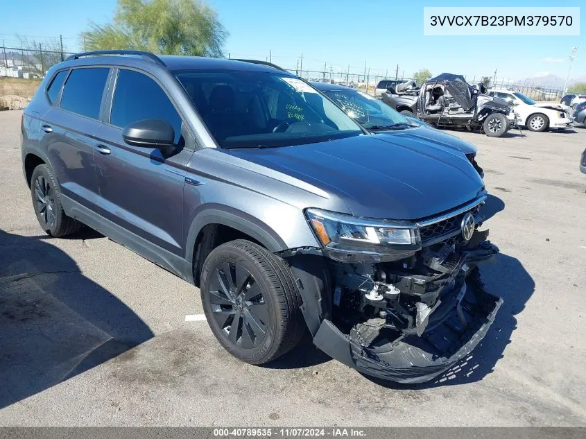 2023 Volkswagen Taos 1.5T S VIN: 3VVCX7B23PM379570 Lot: 40789535