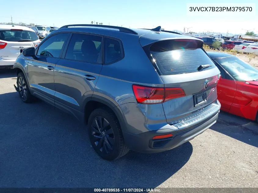 2023 Volkswagen Taos 1.5T S VIN: 3VVCX7B23PM379570 Lot: 40789535