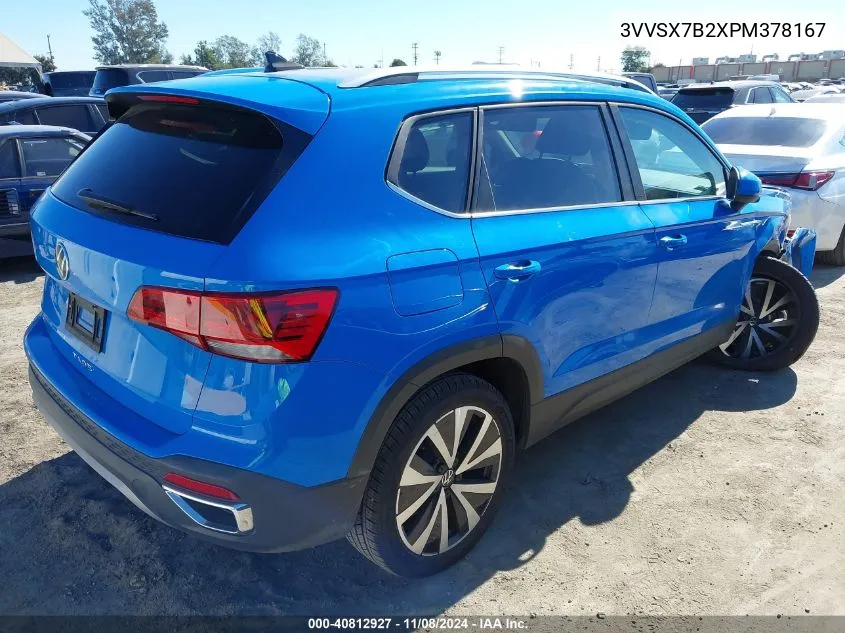 2023 Volkswagen Taos 1.5T Se VIN: 3VVSX7B2XPM378167 Lot: 40812927