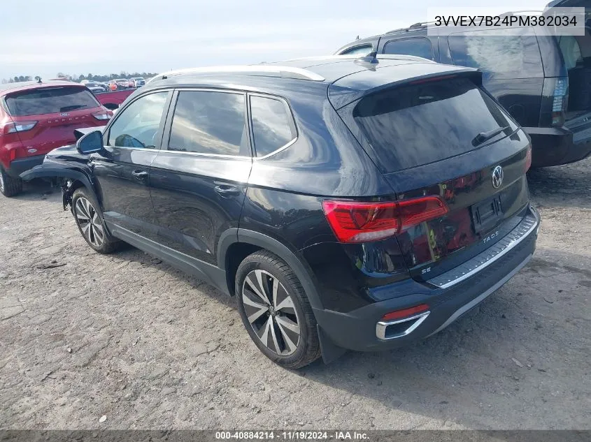 2023 Volkswagen Taos 1.5T Se VIN: 3VVEX7B24PM382034 Lot: 40884214