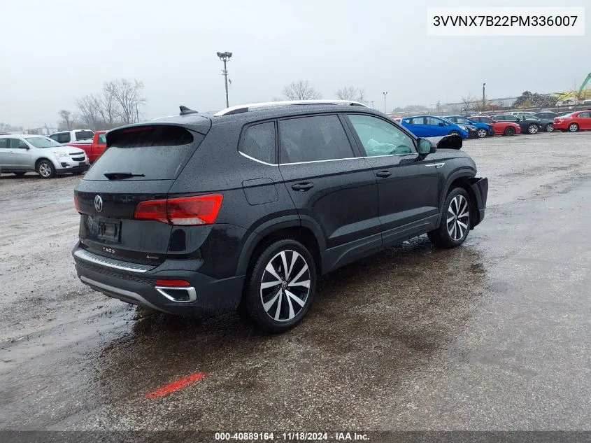 2023 Volkswagen Taos 1.5T Se VIN: 3VVNX7B22PM336007 Lot: 40889164