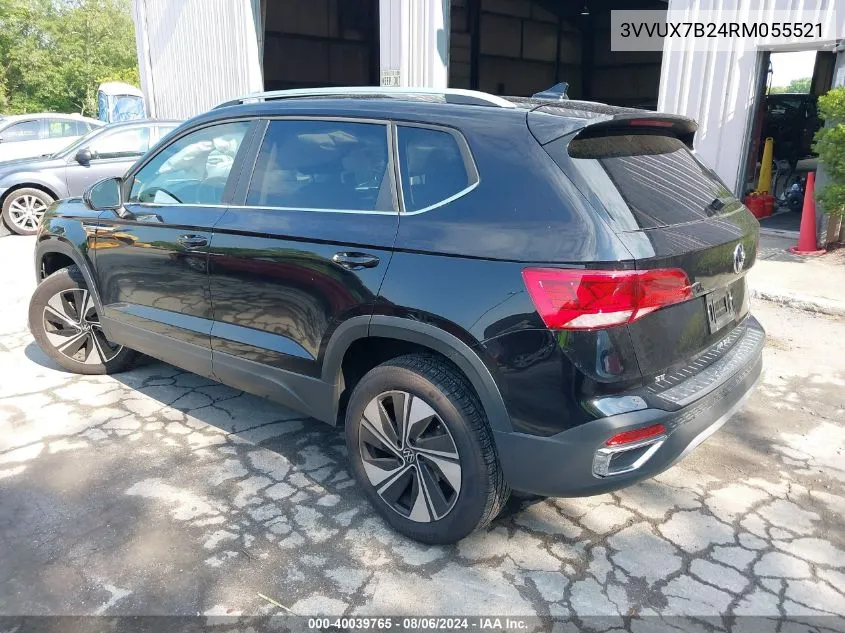 2024 Volkswagen Taos 1.5T Se VIN: 3VVUX7B24RM055521 Lot: 40039765