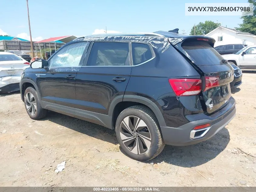 3VVVX7B26RM047988 2024 Volkswagen Taos 1.5T Se