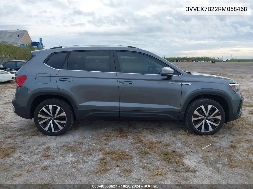 2024 Volkswagen Taos 1.5T Se VIN: 3VVEX7B22RM058468 Lot: 40568627