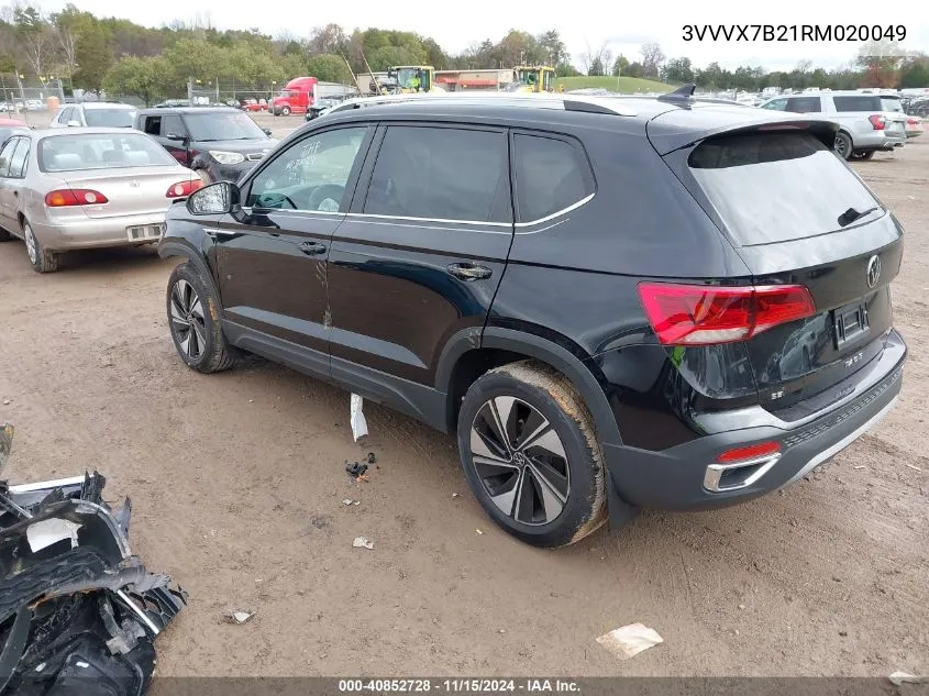 2024 Volkswagen Taos 1.5T Se VIN: 3VVVX7B21RM020049 Lot: 40852728