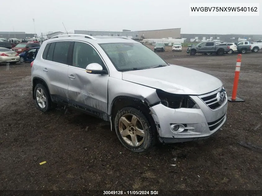 WVGBV75NX9W540162 2009 Volkswagen Tiguan Se/Sel