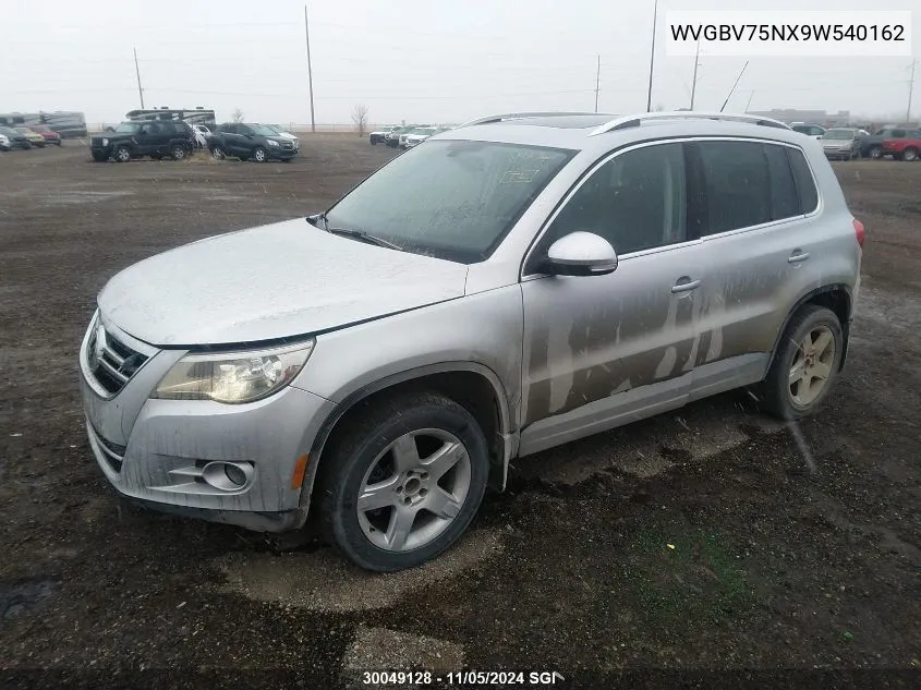 WVGBV75NX9W540162 2009 Volkswagen Tiguan Se/Sel