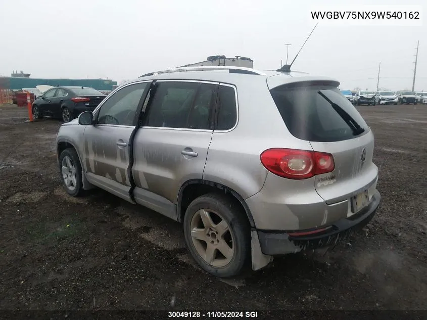 WVGBV75NX9W540162 2009 Volkswagen Tiguan Se/Sel