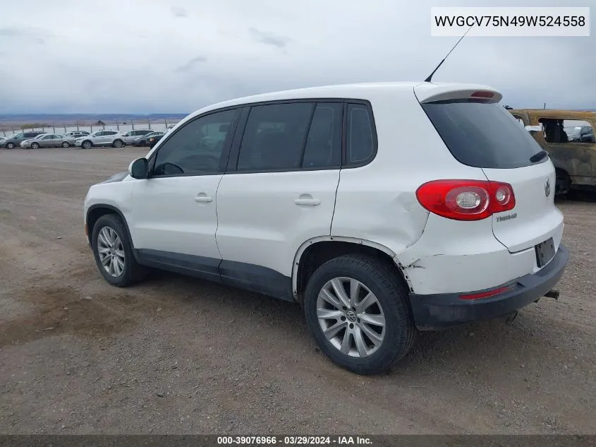 WVGCV75N49W524558 2009 Volkswagen Tiguan S