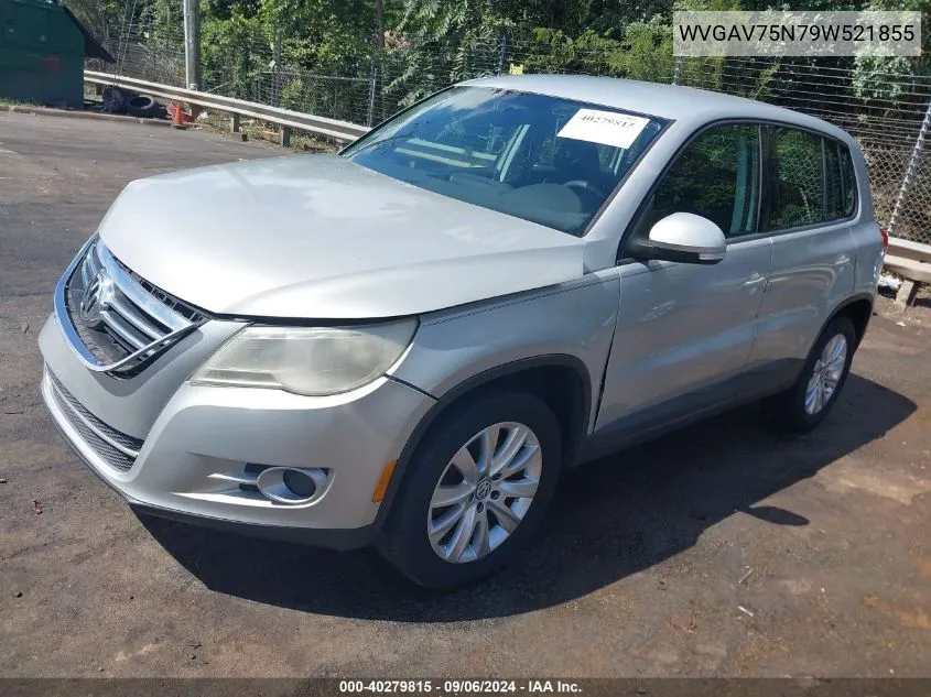 2009 Volkswagen Tiguan S VIN: WVGAV75N79W521855 Lot: 40279815