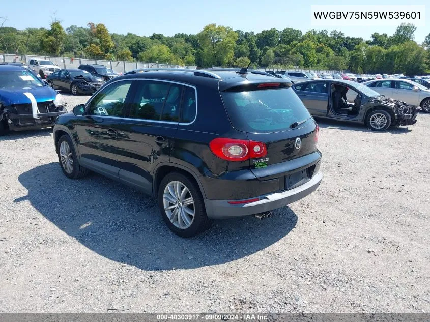 2009 Volkswagen Tiguan Se VIN: WVGBV75N59W539601 Lot: 40303917